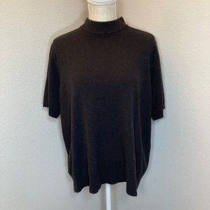 Sag Harbor Plus Size Black Soft Pullover Mock Turtleneck Sweater - Size 2X